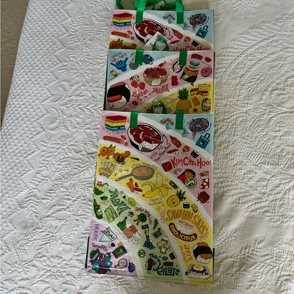 Lot of 3 Hawaii Foodland Reusable Bags